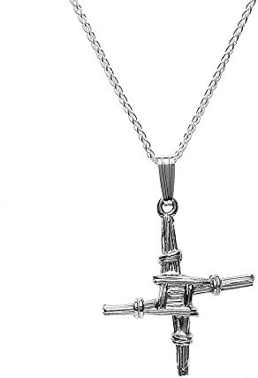 Unisex Small St. Brigids Cross Pendant (Sterling Silver)