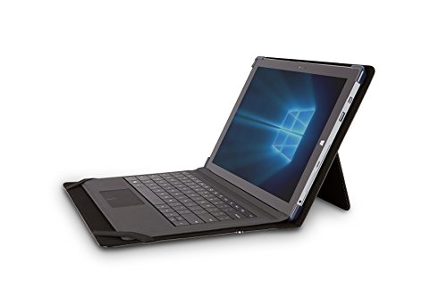 Maroo MR-MS3448 Executive Echtleder-Schutzh  lle mit Folio f  r Microsoft Surface Pro 3 Pro 4  Standfunktion  Stylus Halter  schwarz braun