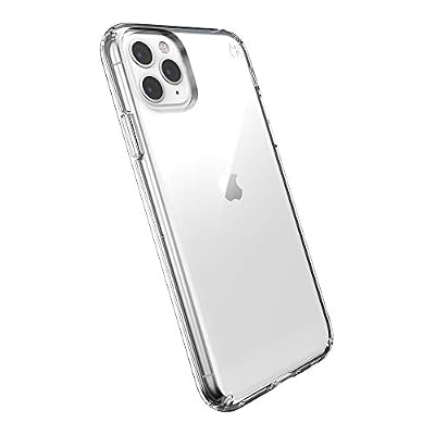 Speck Coque Protectrice Transparente pour iPhone 11 Pro Max Housse Etui Anti Choc Durable Résistant pour Téléphone Portable Smartphone Apple - Presidio Stay Clear - Transparent