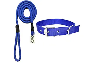 JAPIN Dog Neck Collar Belts and Rope Set Waterproof for Medium Dogs