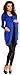 Zeta Ville - Women's Maternity Longline Lightweight Patched Cardigan M-XL - 286c (Royal Blue, UK 14/16)