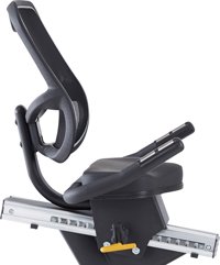 Recumbent Ergometer MAXXUS Bike 4.2R mit extra tiefem Einstieg. Trainingsprogramme, HRC-Programm, Smartphone-Tablet-Halterung, robuste Bauweise, Netz-Rückenlehne für optimalen Sitzkomfort und Belüftung des Rückens. Elektr. gesteuertes Magnetbremssystem. - 5