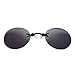 Produktbild COOLEYE Mode Clip On Nose Sonnenbrille Männer Vintage Mini Runde Sonnenbrille Matrix Morpheus Randlose Sonnenbrille Uv400 Schwarz