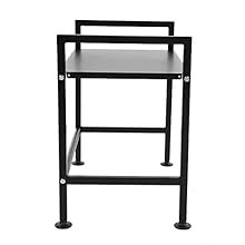 Küchenregal, Edelstahl Bäckerregale Schwarz Mikrowellenständer