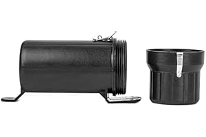 Oldbones Motorcycle Off-Road Waterproof Motorbike Tool Tube Gloves Raincoat Storage Box Cap Holder Tool Repair Box Document Holder with Anti-theft lock Ring Big 110MM