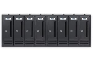 1000BRICO Cassetta Postale Condominiale 8 ante cm 84x18x30h - Modello Infinity - Grigio Antracite
