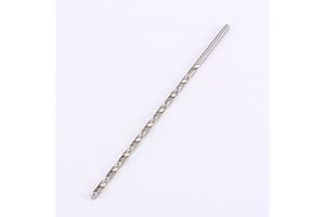 ESTINK Punta elicoidale extra lunga, 5mm x 200mm HSS punta elicoidale a codolo dritto per legno, alluminio, plastica