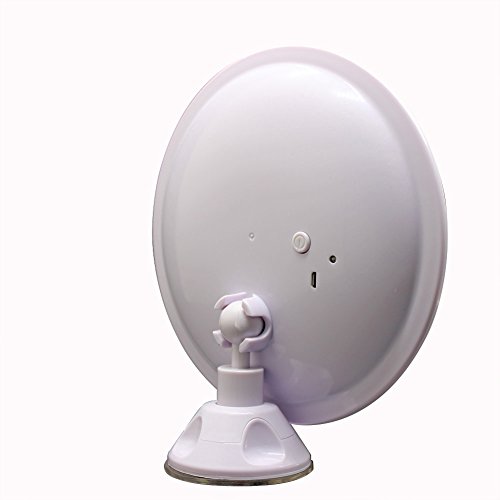 TFCFL 7X Vergrößerungsglas beleuchtet Make-up-Spiegel 360 ° drehbare LED Kosmetik Vanity Spiegel mit Leuchten für Tisch, Bad, Schlafzimmer, Reise, Rasieren, Dressing - 2
