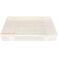 WUNEDRSCHÖN TOOLS & HOME IMPROVEMENTS | Clear Plastic Box With Removable Compartments - Storage Cox Suitable For Jwerly - - DIY - Delicate Components (Transparent, 27x18x4 CM)