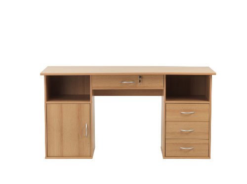 Alphason AW12289 Dallas Workstation - Beech