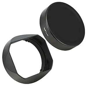 Haoge LH-S245N Bayonet Square Metal Lens Hood for Sony FE 50mm F2.5 G FE 40mm F2.5 G FE 24mm F2.8 G Lens Shade with Cap