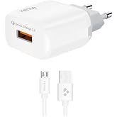 Micro USB Girişli Hızlı Şarj Aleti - Hızlı Veri Aktarımı - 1 m Uzunlukta Kablo