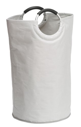 WENKO 3440001100 Wäschesammler Jumbo Stone - Multifunktionstasche , Fassungsvermögen 69 L, Polyester, 38 x 72 x 38 cm, Beige