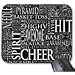 Produktbild Hallo Herr Pad Cheerleading Word Cloud Maus Pad schwarz und weiß