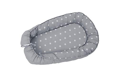 Preisvergleich Produktbild Polini Kids Babynestchen Kokon Babynest Baby Nest Nestchen Sterne grau