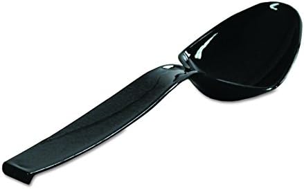 WNA A7SPBL Plastic Spoons, 9 Inches, Black (Case of 144)