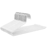 FEINE VERARBEITUNG - Kleiderbügel aus verchromtem Metall, rostbeständig, eignet sich sowohl für trockene als auch für nasse Kleidung