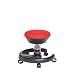 Produktbild AERIS KISWOP01 Drehstuhl swoppster Basis, Bezug, Microvelours cherry-red Feder, 15-50 kg Fußring, schwarz