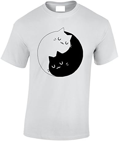 Crown Designs Ying Yang Kittens Novelty Gifts for Men & Teenagers T-Shirts Tops
