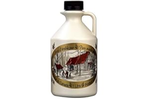 LES TRÉSORS D'ÉRABLE Sirop d'érable cruchon 2 x 1 litre - Ambré pur à 100% du Canada