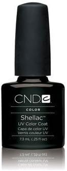 Cnd Cosmetics Creative Nail Design Shellac Uv Color Coat Black Pool .25Oz