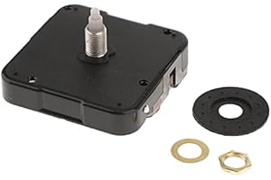 FUBESK Mouvement à quartz de rechange pour horloge à quartz à long tige, mécanisme de balayage silencieux, kit de réparation d'horloge murale