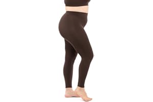 LEELA LAB Leggings Femme Taille Haute Grande Taille, Confortables et Extensibles, Realisés en Microfibre Douce avec Technologie Seamless sans Couture – Made in Italy (Aqua Green, L/XL)
