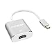 Price comparison product image TOPELEK Type C to HDMI Adapter Cable (Thunderbolt 3 Compatible) for MacBook 2015/2016/2017,Macbook Pro 2016/2017,iMac Pro 2017,Samsung Galaxy Note 8 / S8 / S8+, Chromebook,Thinkpad and More