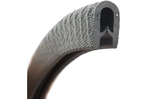 The Metal House Standard black rubber car edge protective trim 14mm x 8.5mm FITS 1mm - 3mm