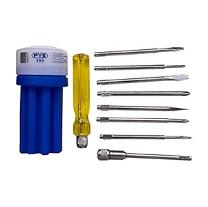 B k Jagan & co| Precision Screw Driver Set with 4 Sizes of Gypsum Screw Home use kit (6X6X12CM)