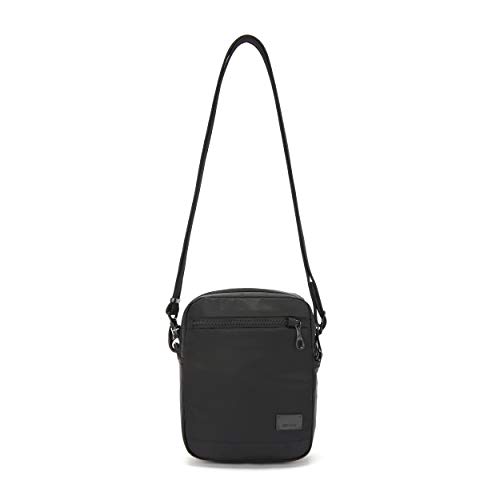 PacSafe Citysafe CS75 Anti-Theft Cross Body Travel Bag Bolso Bandolera, 22 cm, 2,5 Liters, Negro (Black 100)