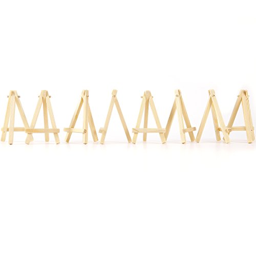 10 Mini-Staffelei aus Holz Künstler-Reihe, Platzkartenhalter, Display-Ständer, - 3