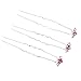 Contever® Elegant 1 Set of 20pcs Wedding Bridal Party Artifical Diamante Rhinestone and Prom Flower Hair Pins Clips Grips Pins Hairpins Bridesmaid Clips - Pink