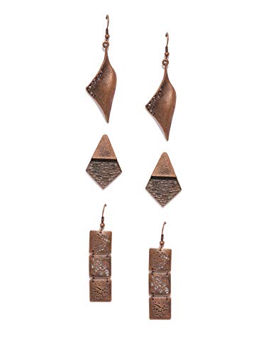 Drop Earrings for Women (Bronze) D8104)