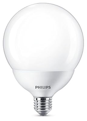 Philips Ampoule LED Globe Culot E27, 18W équivalent 120W, Blanc Chaud 2700K, Dépolie