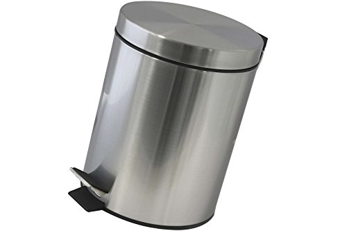 Tret Kosmetikeimer Edelstahl 5 Liter Tretmülleimer Müll Eime