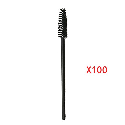 Preisvergleich Produktbild Hangarone Mascara Pinsel, Farbige Erweiterte Wimpern Pinsel Spirale Einweg Augen Make-Up Wimpernrolle Make-Up Pinsel (100 STÜCKE)