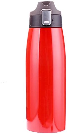 Large Capacity Mug Car Sports Bottle Outdoor Glass Stainless Steel Travel Pot 750ML,Red