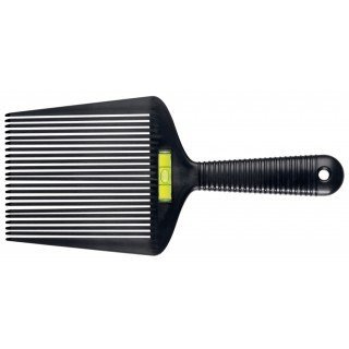 Comair Straight Cut Spezialkamm schwarz mit Wasserwaage