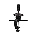 Teenitor 2 Pcs Wig Mannequin Head Stand - Training Cosmetology Manikin Holder Mannequin Head Holding Clamp Adjustable to Table Black