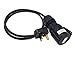 Price comparison product image HDIUK 1 Metre Black Fly lead converter. 13A UK AC mains plug to 16A 220/240V IP44 Trailing socket coupler. Ideal for use on stage lighting, sound systems, and more