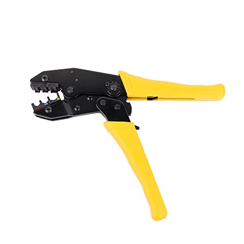 Fontic Crimpzange Kabelschuhzange mit 5 wechselbaren Einsätzen, Presszange für Kabelschuhe inklusive Schraubenzieher, Aderendhülsen Zangemit Werkzeugtasche - 8