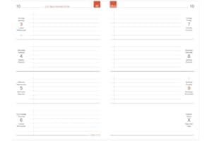 ‎X17 X17- A5 Wochenkalender-Wochenplaner "Nachfüllpack" | „Quer“ 2026, 2 Hefte à 6 Monate, inkl. Memokarte. Nur passend für das X17-System. Made in Germany