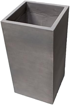 Planters, flowerpot of light cement, light cement, antique grey, “solid cut” “UV-proof and frost resistant” “frost proof” “quality product” from Blumenkübelxxl