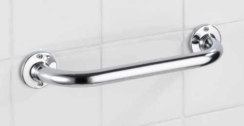 WENKO 17880100 Badewannengriff Basic 30 cm, Edelstahl rostfrei, 36 x 6 x 9.5 cm, Glänzend - 2