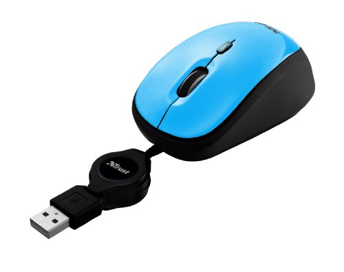 Preisvergleich Produktbild Trust Yvi Retractable Maus blau