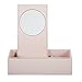 Produktbild mojoo dänemark Make Up Box – Make-Up Organizer mit Spiegel – Aufbewahrungsbox – Schminkbox - Holz – 38x19x10,7cm - Hochglanz - Powder Rose rosa