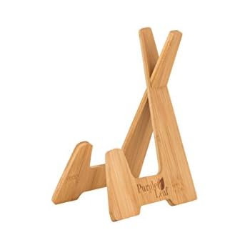 Purple Leaf Cookbook Stand ♻ A Space Saving iPad Holder 