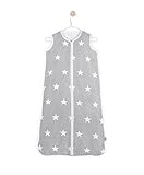 Jollein 049-516-64966 Schlafsack Sommer Jersey Little Star, 90 cm, grau