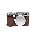 Produktbild VBESTLIFE DSLR Cameral Halfbag-Fallabdeckung, PU-Leder Cameral Case Bag Protector mit Öffnungstür an der Unterseite,stoßfestes,verschleißfestes Cmera-Etui für DSLR Fuji X100F(Brown)